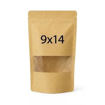 Kraft stand up pouch,brown kraft bags,ziplock pouch bags,window kraft pouch,food storage bags,30 pcs pouch